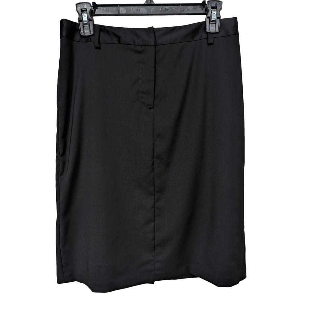 United Colors of Benneton Italy Wool Taglia sz 40(12)Women's Black Pencil Skirt